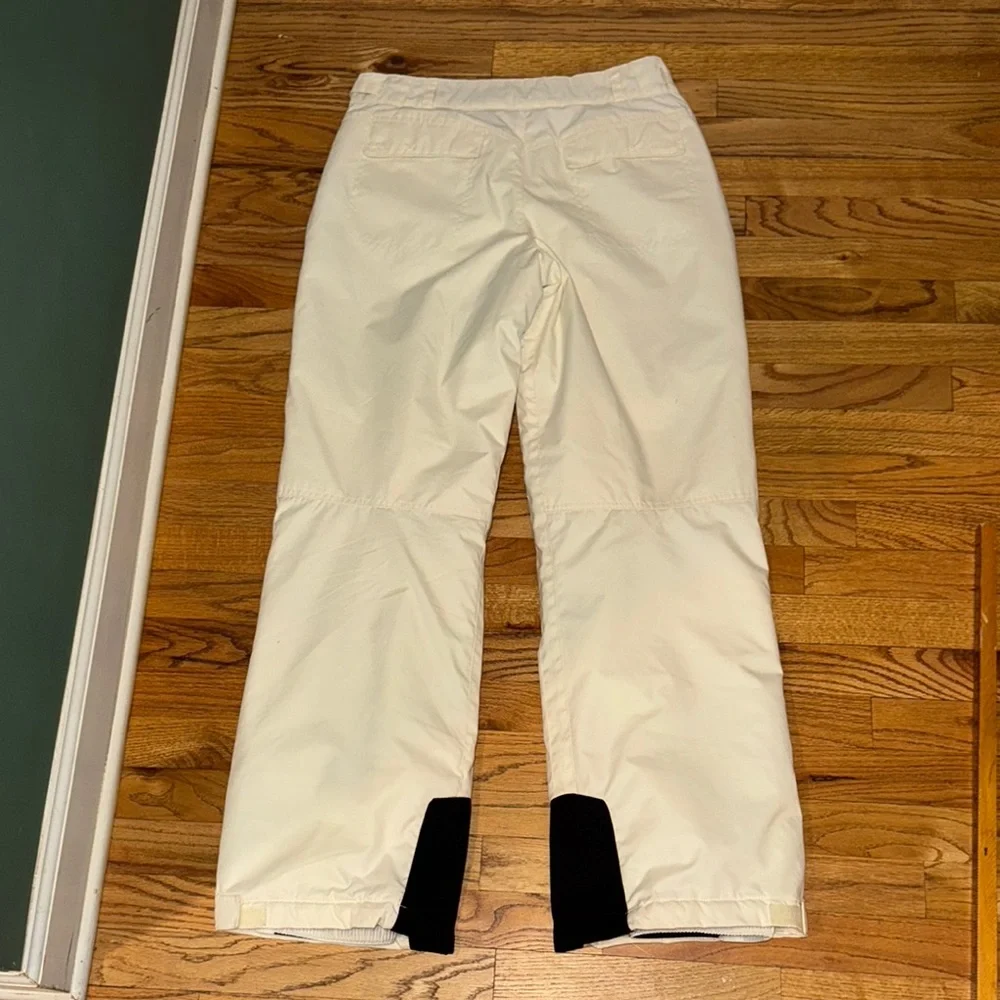Columbia-White Winter Ski/sports Pants with Snow Cuffs Youth 18/20‎
